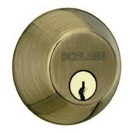 Antique Brass, Double-Cylinder Deadbolt Lock For Discount