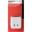 15A White Plug In Cord Switch Supply