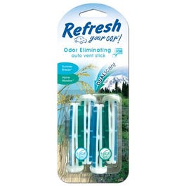 Car Air Freshener, Vent Stick, Summer Breeze & Alpine Meadow Scents, 4-Pk. Cheap