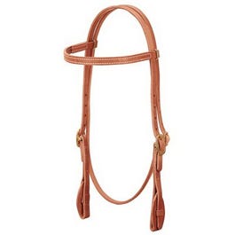 Horse Headstall, Quick Change Browband, Herman Oak Russet Leather, Tab Ends, 5 8-In. Discount