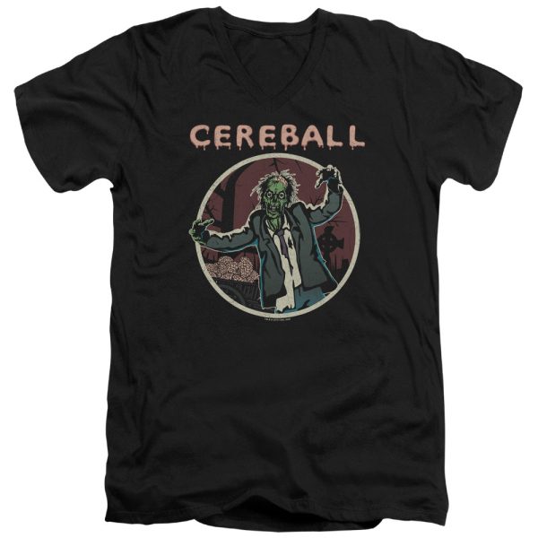 HELL FEST : CEREBALL S\S ADULT V NECK T-SHIRT 30\1 Black LG Supply