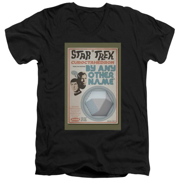 STAR TREK : THE ORIGINAL SERIES EPISODE 51 S\S ADULT V NECK T-SHIRT 30\1 BLACK SM Fashion