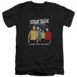 STAR TREK : STANGE NEW WORLD S\S ADULT V NECK T-SHIRT 30\1 Black SM Online Sale