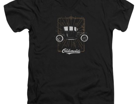 OLDSMOBILE : 1912 DEFENDER S\S ADULT V NECK T-SHIRT 30\1 Black XL Hot on Sale