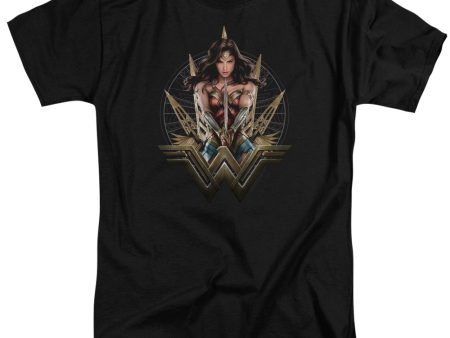 WONDER WOMAN MOVIE : WONDER BLADES ADULT TALL T-SHIRT FIT SHORT SLEEVE Black 3X Online Hot Sale