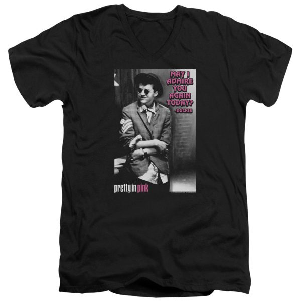 PRETTY IN PINK : ADMIRE S\S ADULT V NECK T-SHIRT 30\1 BLACK LG Online Sale