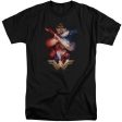 WONDER WOMAN MOVIE : ARMS CROSSED ADULT TALL T-SHIRT FIT SHORT SLEEVE Black 3X Supply