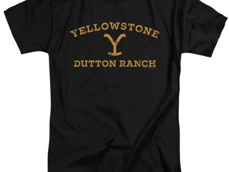 YELLOWSTONE : ARCHED LOGO ADULT TALL T-SHIRT FIT SHORT SLEEVE Black 3X Hot on Sale