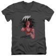 NIGHTMARE ON ELM STREET : ILLUSTRATED EUROPEAN POSTER S\S ADULT V NECK T-SHIRT 30\1 Charcoal LG Online