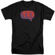 YES : WORD BUBBLE S\S ADULT TALL T-SHIRT BLACK 3X Fashion