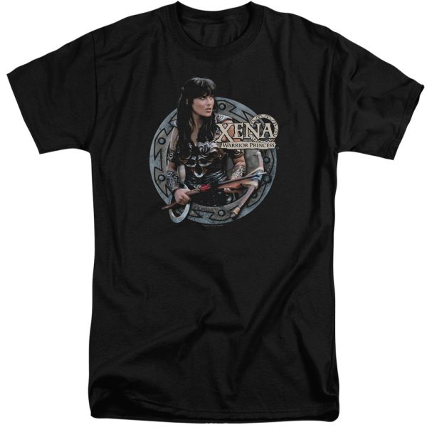 XENA : THE WARRIOR S\S ADULT TALL T-SHIRT BLACK 2X on Sale