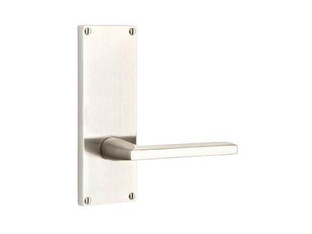 Emtek 8011AST Dummy Pair , Sideplate Locksets Modern Non-Keyed 7  , Aston Lever Fashion