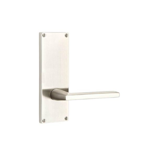 Emtek 8011AST Dummy Pair , Sideplate Locksets Modern Non-Keyed 7  , Aston Lever Fashion