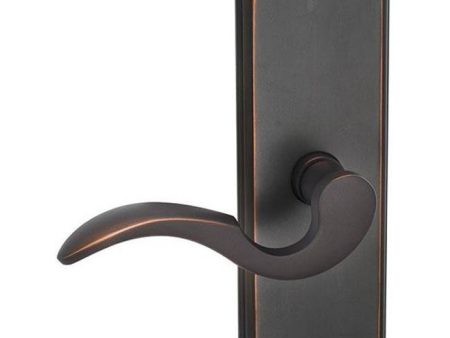 Emtek 8010RBL Passage , Sideplate Locksets Colonial Non-Keyed 7-1 8  , Ribbon and Reed Lever Supply