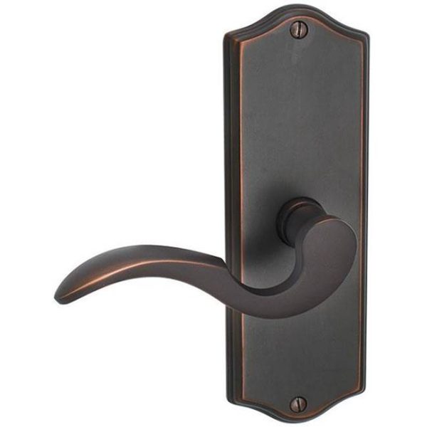 Emtek 8010RBK Passage , Sideplate Locksets Colonial Non-Keyed 7-1 8  , Ribbon and Reed Knob Fashion