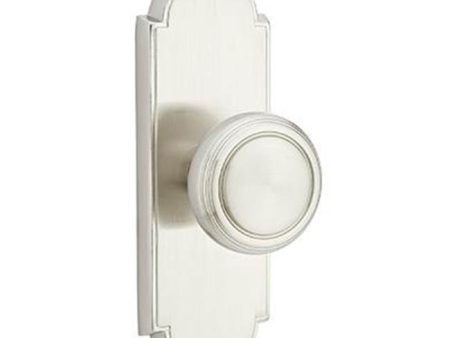 Emtek 8006LAU Dummy Pair , Sideplate Locksets Delaware Non-Keyed 7-1 8  , Laurent Round Knob For Cheap