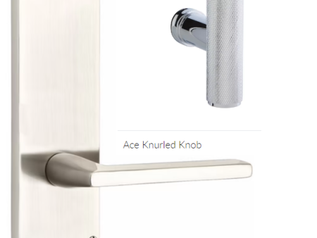 Emtek 8011ACEKN Dummy Pair , Sideplate Locksets Modern Non-Keyed 7 , The Ace Knurled Knob Sale